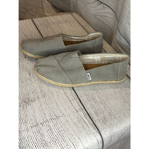 Womens Toms Drizzle Gray Wash Canvas 6